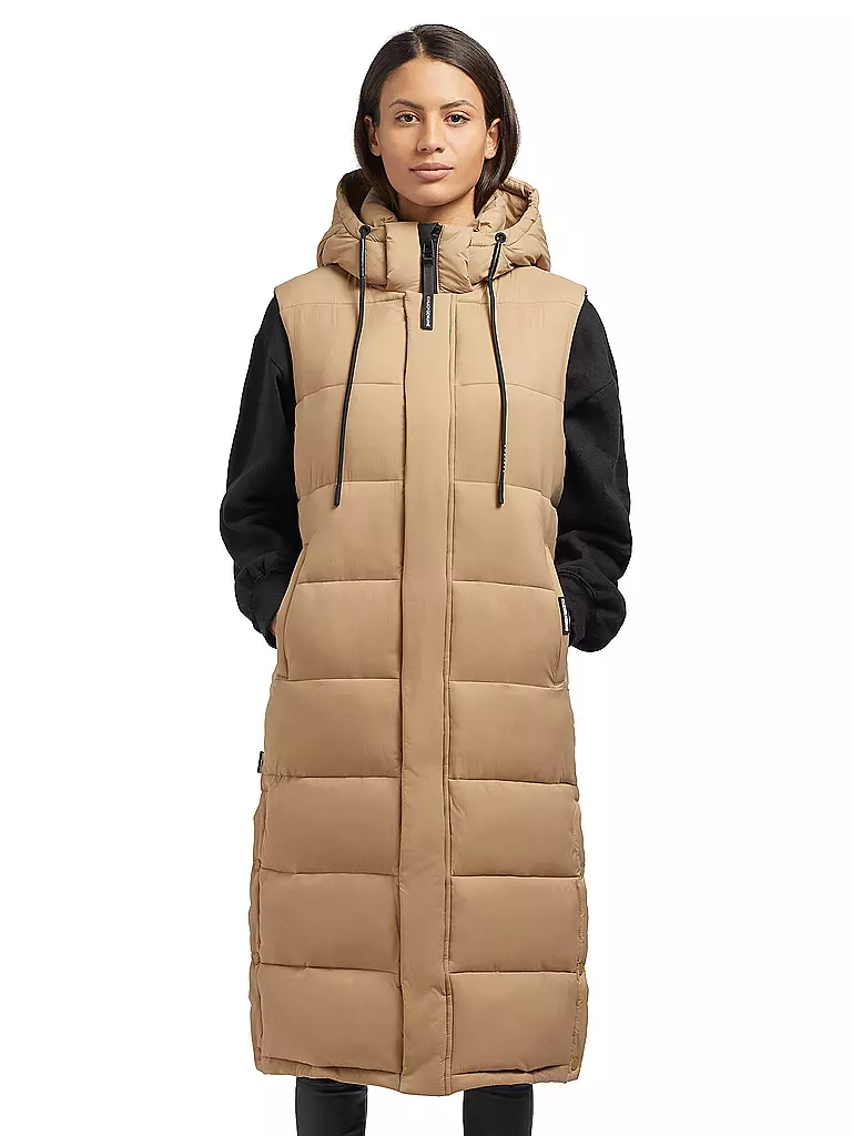 KHUJO | Steppgilet THE MAGNETA MATT | camel