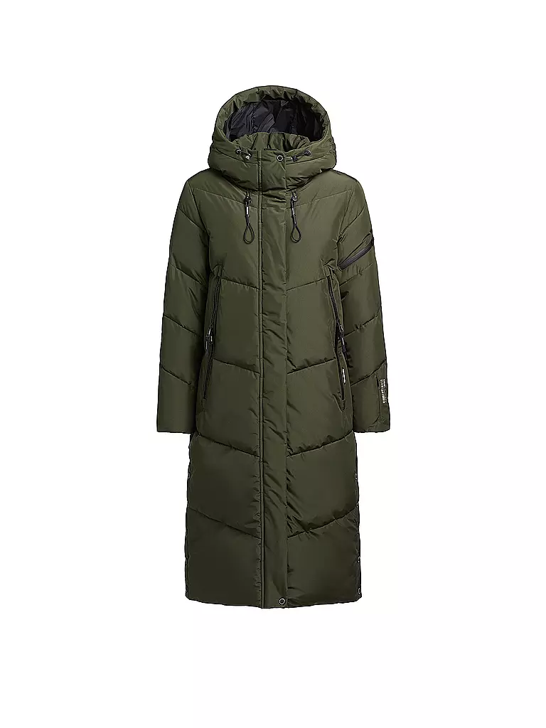 KHUJO | Steppmantel | olive