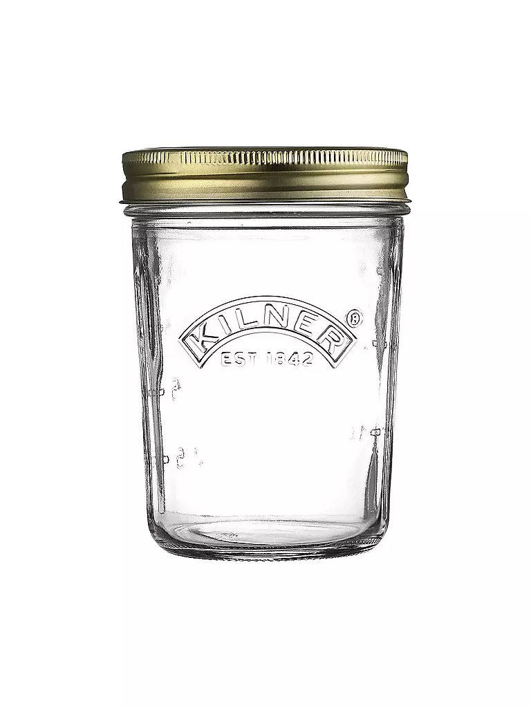 KILNER | Einmachglas mit weiter Öffnung 350ml Glas/Metall | transparent