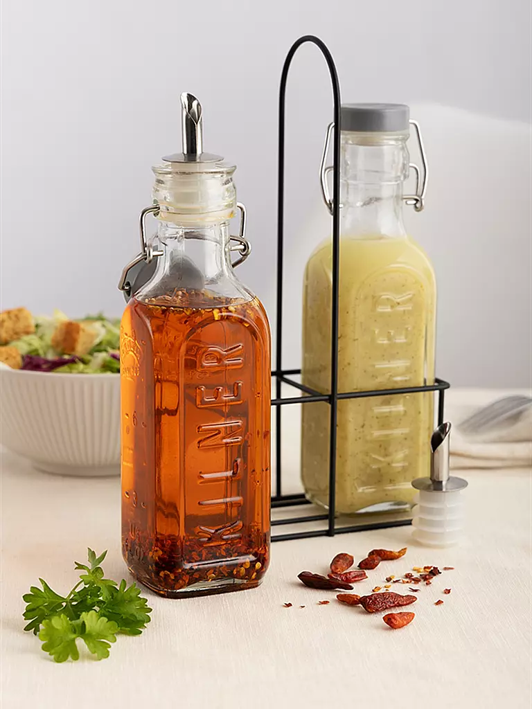 KILNER | Flaschenset Essig/Öl 2x0,3l  | transparent