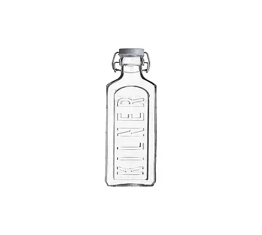 KILNER Glasflasche mit Bügelverschluss 1l eckig Glas