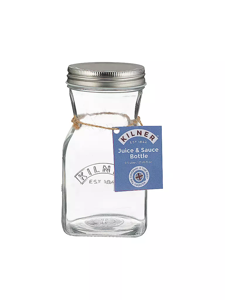 KILNER | Saft- / Saucenflasche 500ml Glas | transparent