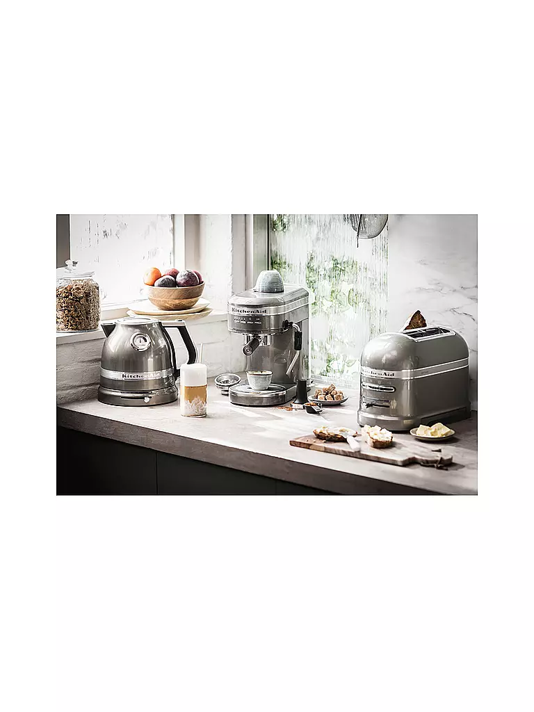 KITCHENAID | Espressomaschine Artisan 5KES6503MS Medaillonsilber | silber