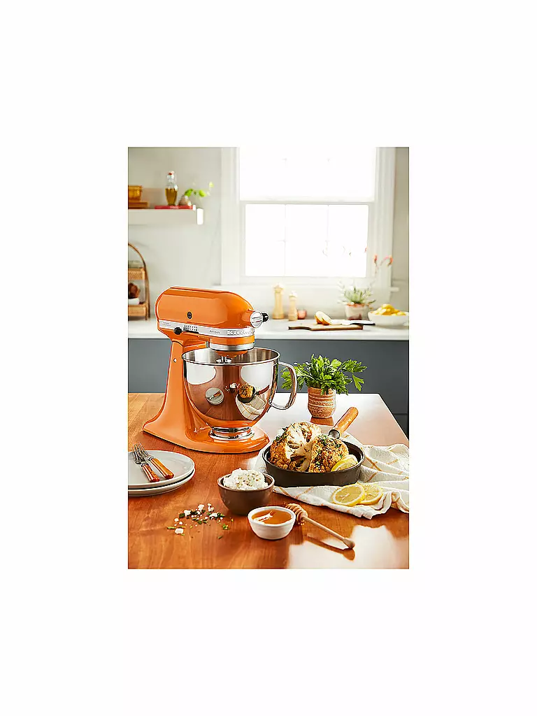 KITCHENAID | Küchenmaschine Artisan 175 4,8l 300 Watt 5KSM175PSEHY Honey | blau
