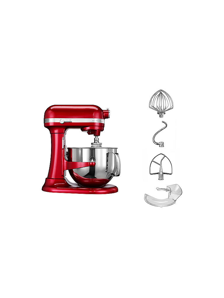 KITCHENAID | Küchenmaschine mit Schüsselheber "Artisan" 6,9l 5KSM7580X (Empire Rot) | rot