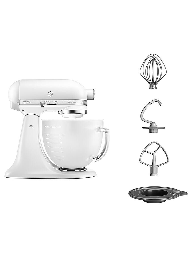Bosch Küchenmaschine Welcher Rührer Für Was KITCHENAID Küchenmaschine Artisan 5KSM156EFP Frosted Pearl weiß