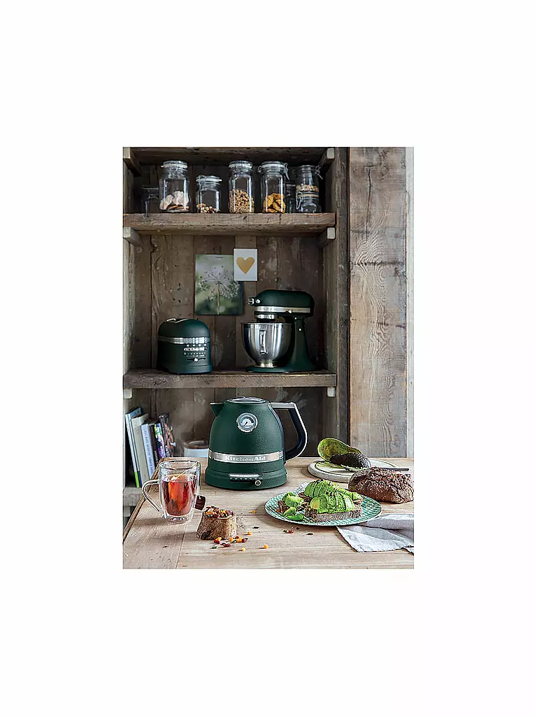 KITCHENAID | Wasserkocher Artisan 1,5l 5KEK1522EPP Pepple Palm | dunkelgrün