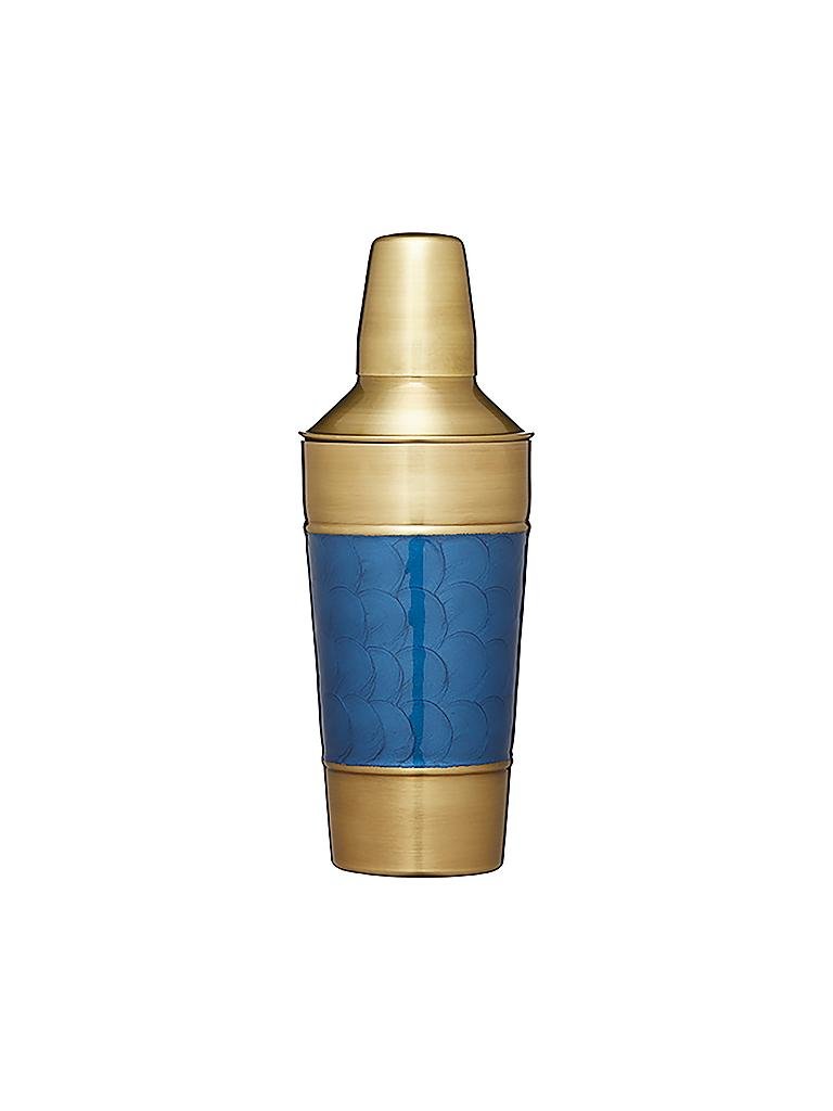 KITCHENCRAFT | Cocktailshaker 900ml (Edelstahlblau/Messing) | blau