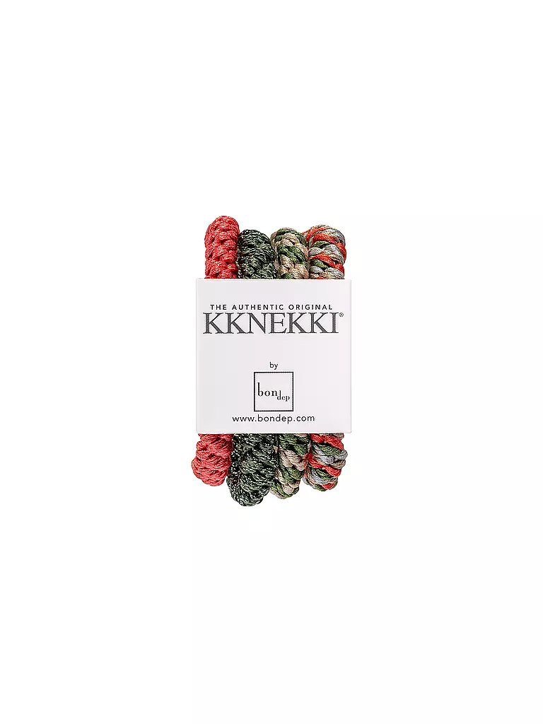 KKNEKKI | Haargummi 4er Pkg BUNDLE 6 | dunkelgrün