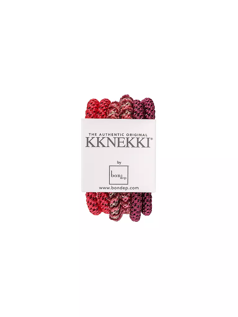 KKNEKKI | Haargummi 6er Pkg BUNDLE 9 | dunkelrot