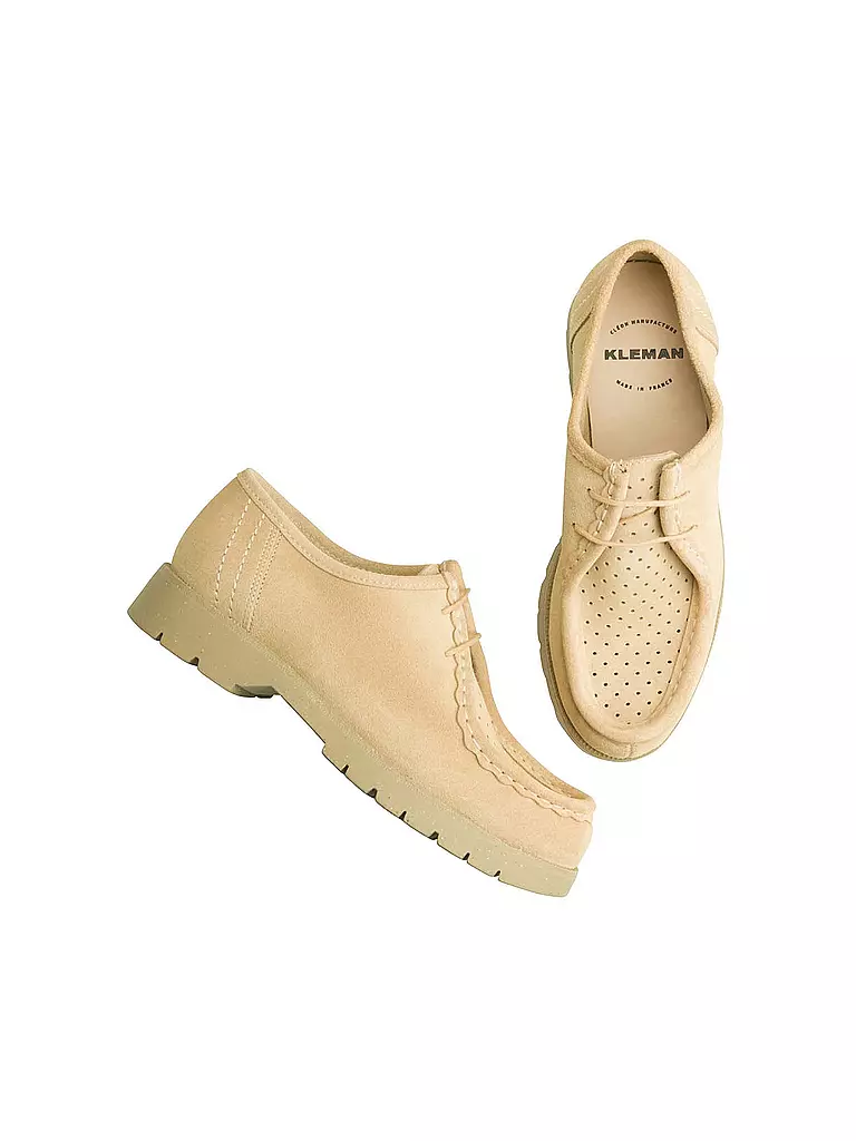KLEMAN | Schnürschuh - Derbie PADROR V  | beige