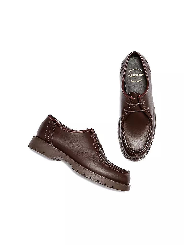 KLEMAN | Schnürschuhe PADROR | dunkelrot
