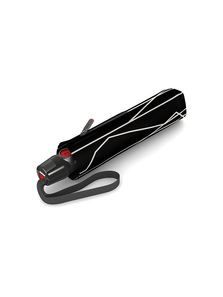 KNIRPS Taschenschirm T200 Medium Duomatic River Black schwarz