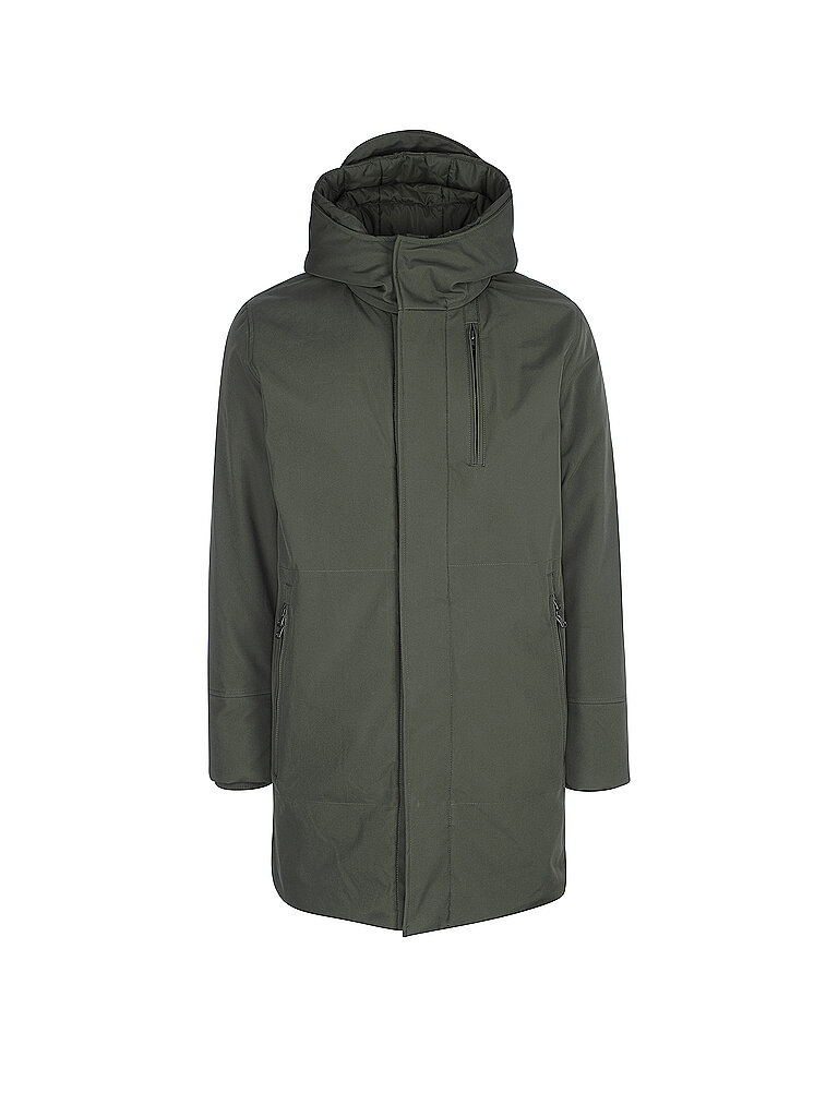 Long Soft Shell Jacket Climate Shell - Mantel Gr S oliv
