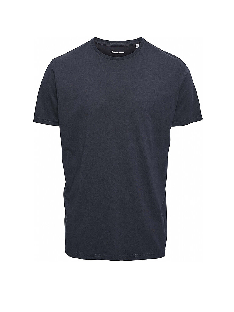 KNOWLEDGE COTTON APPAREL T-Shirt ALDER blau | S