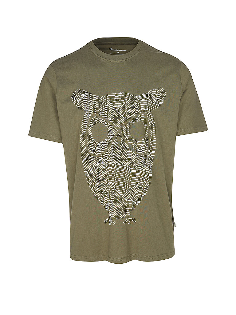 KNOWLEDGE COTTON APPAREL T-Shirt OWL LINES – Knowledge Cotton Apparel