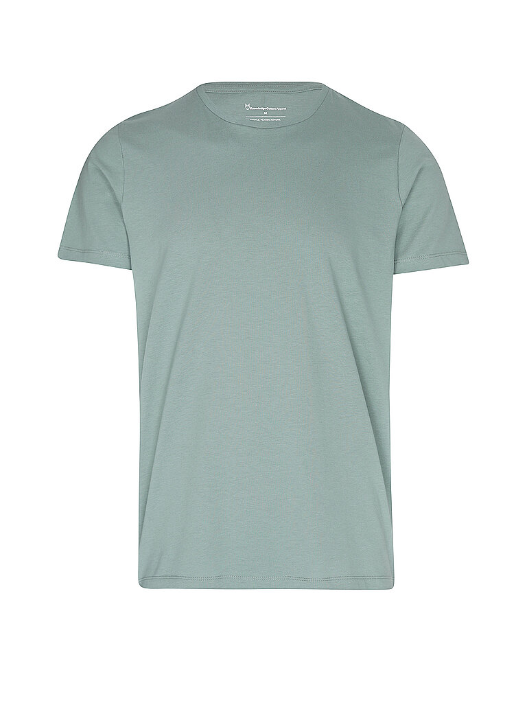 KNOWLEDGE COTTON APPAREL T-Shirt ALDER mint | XL
