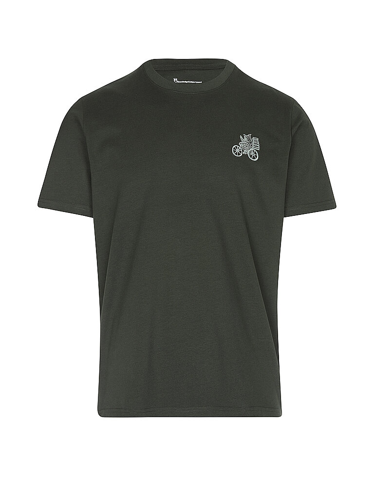 Bio-Baumwollbesticktes T-Shirt KnowledgeCotton Apparel