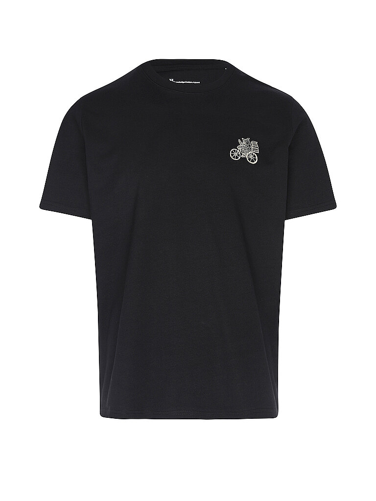 Bio-Baumwollbesticktes T-Shirt KnowledgeCotton Apparel