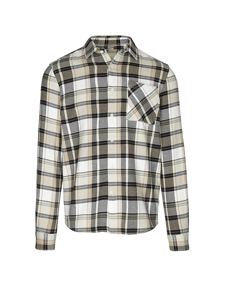 Flanellhemd KnowledgeCotton Apparel Dune