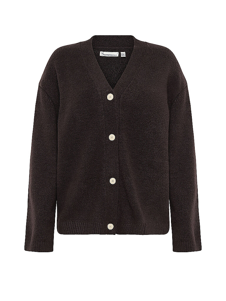 Cardigan aus Boucle-Wolle Damen KnowledgeCotton Apparel