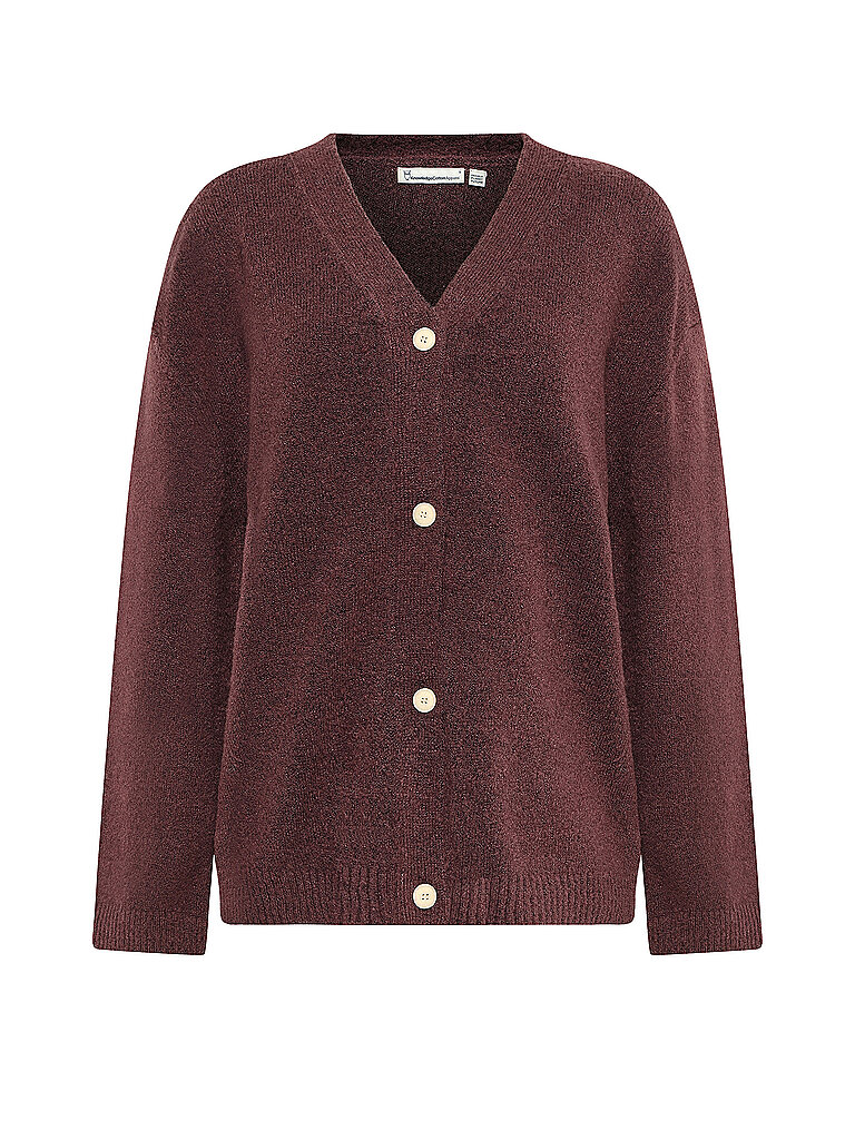 Cardigan aus Boucle-Wolle Damen KnowledgeCotton Apparel