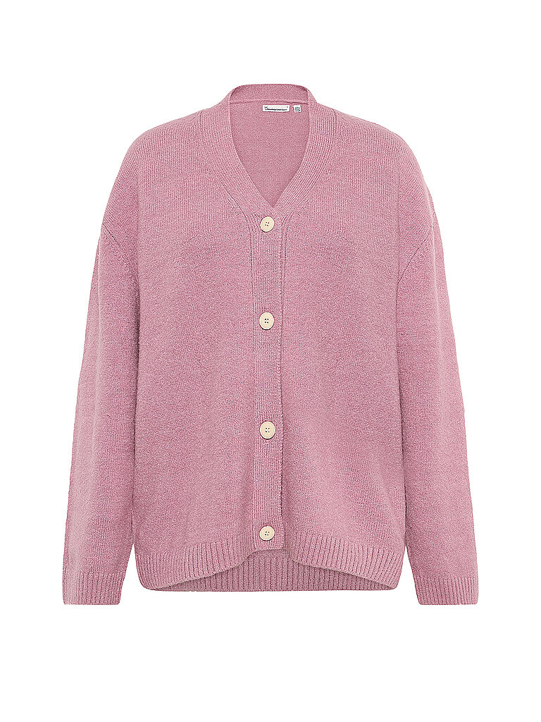 Cardigan aus Boucle-Wolle Damen KnowledgeCotton Apparel