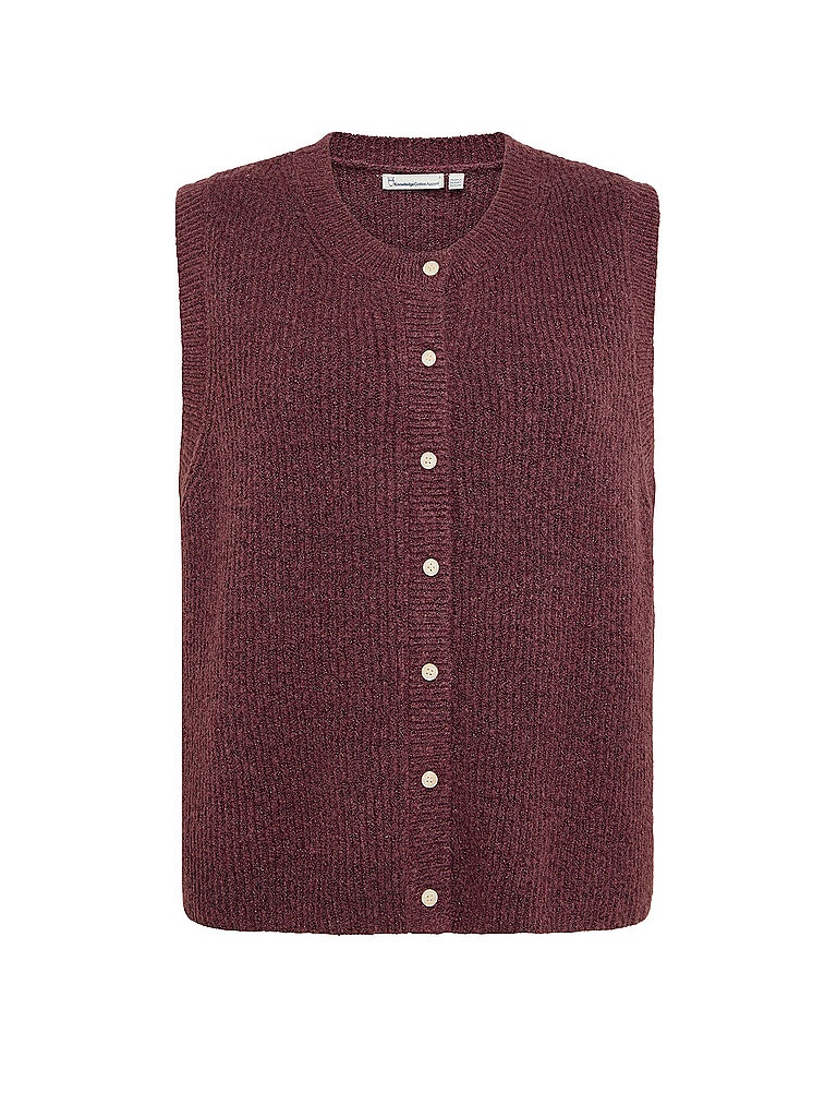 Ärmellose Damenstrickjacke KnowledgeCotton Apparel