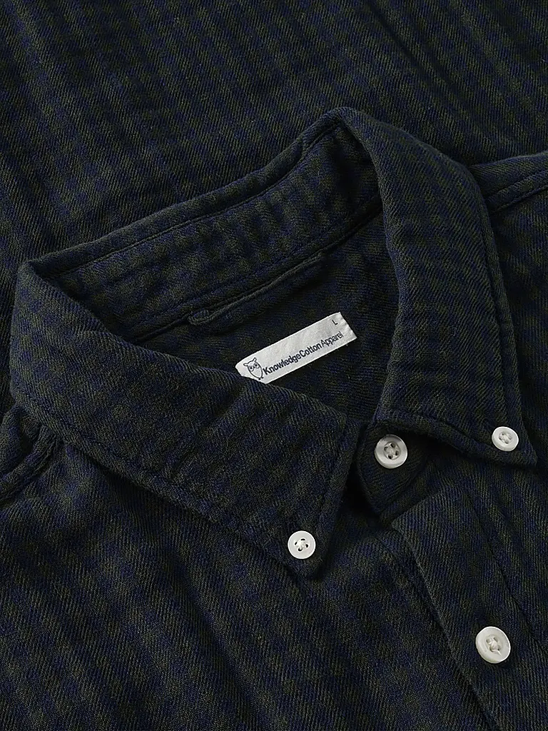 KNOWLEDGE COTTON APPAREL | Hemd Regular Fit  | grün