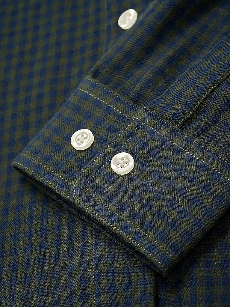 KNOWLEDGE COTTON APPAREL | Hemd Regular Fit  | grün