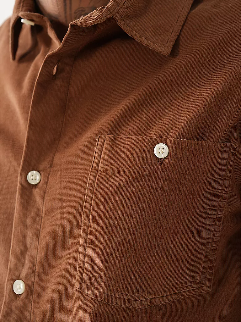 KNOWLEDGE COTTON APPAREL | Hemd Regular Fit | camel