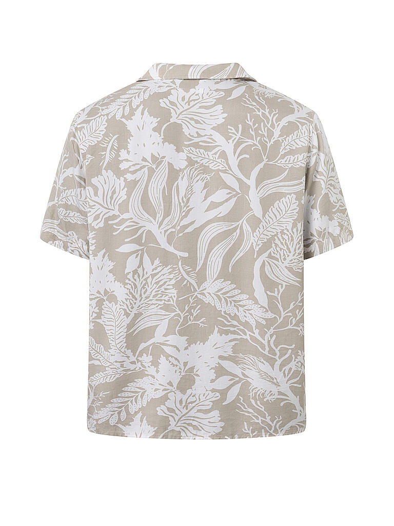 KNOWLEDGE COTTON APPAREL | Hemd Slim Fit  | beige