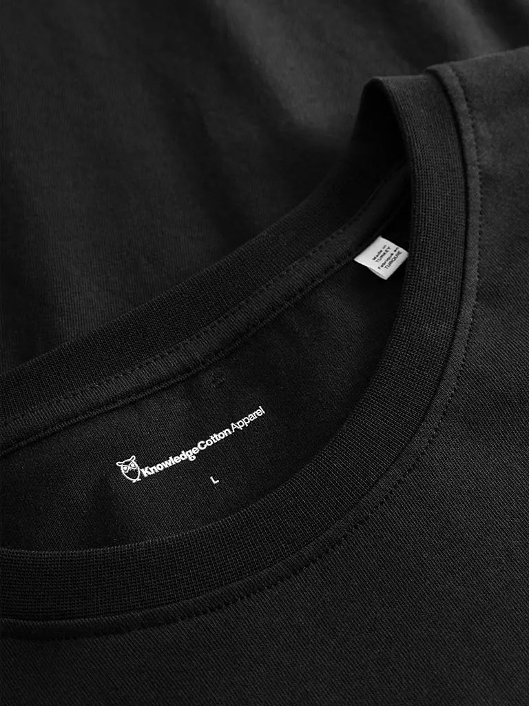 KNOWLEDGE COTTON APPAREL | Langarmshirt  | schwarz