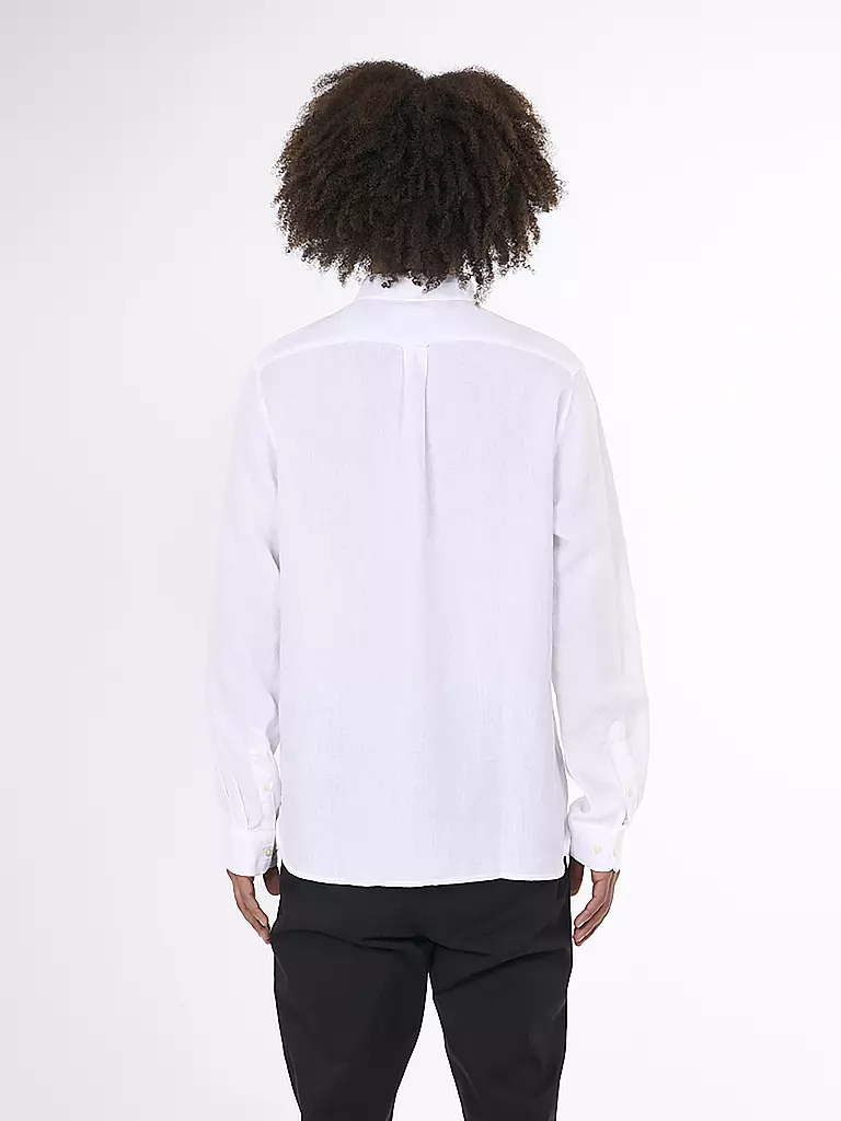 KNOWLEDGE COTTON APPAREL | Leinenhemd  Regular Fit  | weiss