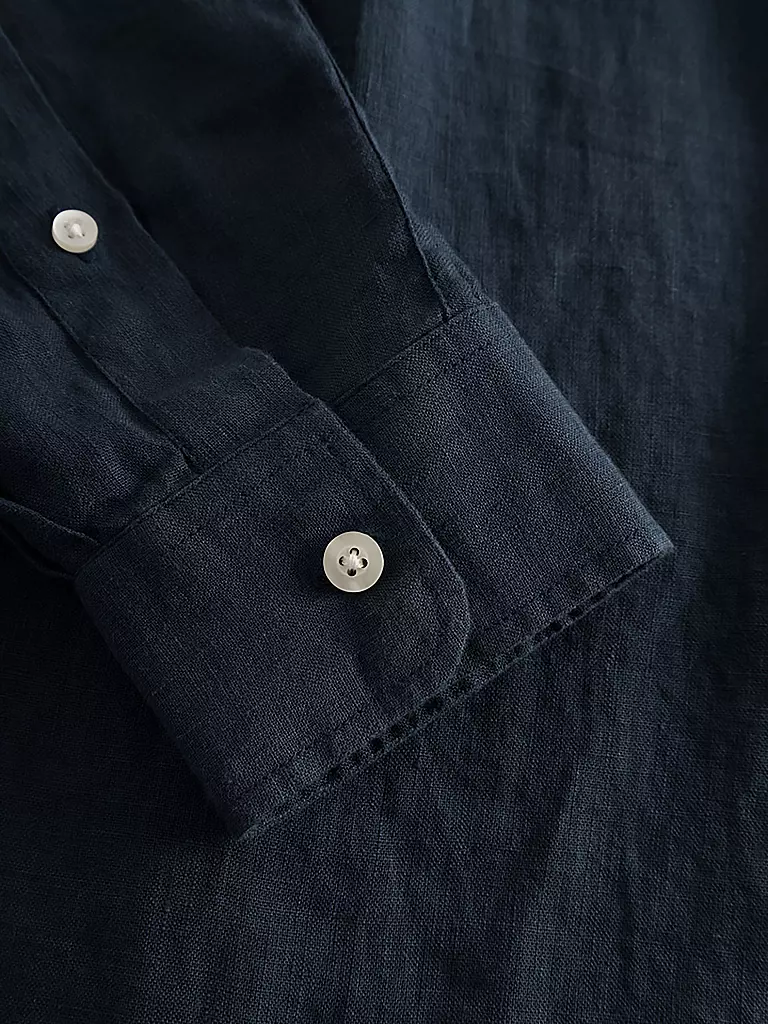 KNOWLEDGE COTTON APPAREL | Leinenhemd  Regular Fit  | blau