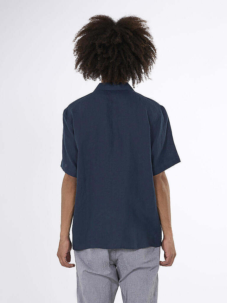 KNOWLEDGE COTTON APPAREL | Leinenhemd Regular Fit  | blau