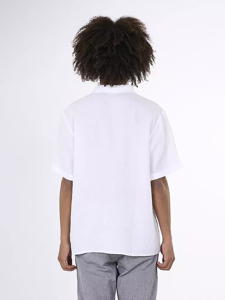 KNOWLEDGE COTTON APPAREL | Leinenhemd Regular Fit  | weiss