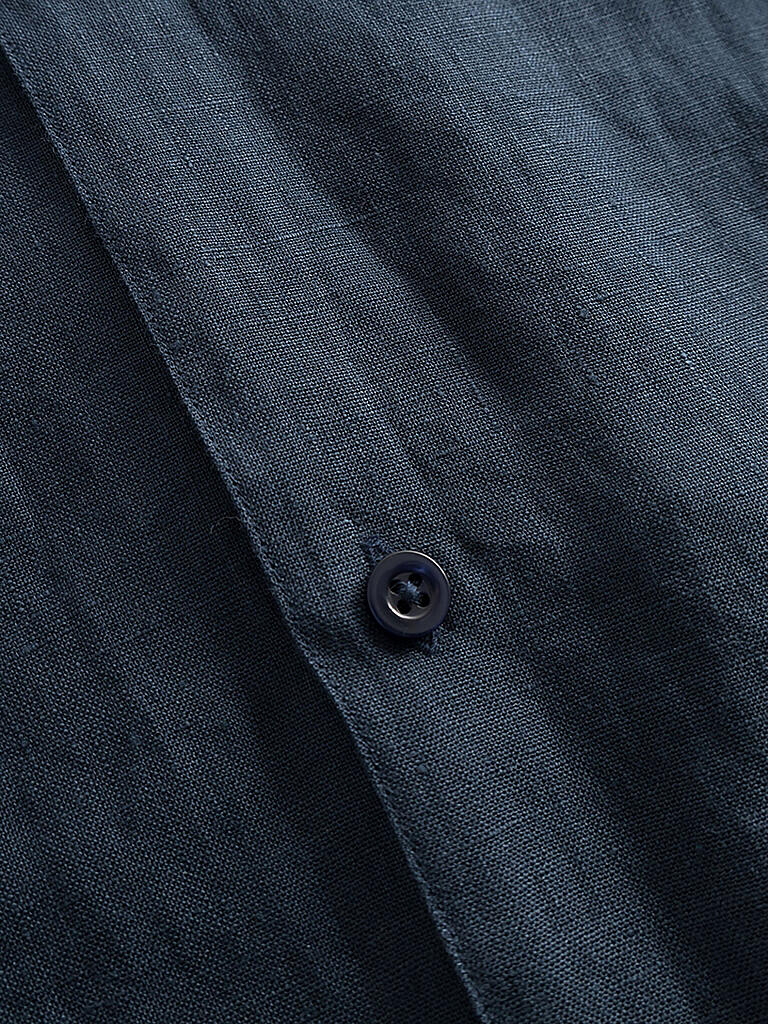 KNOWLEDGE COTTON APPAREL | Leinenhemd Regular Fit  | blau