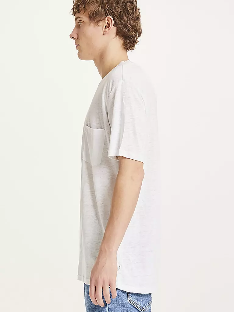 KNOWLEDGE COTTON APPAREL | Leinenshirt  | weiss