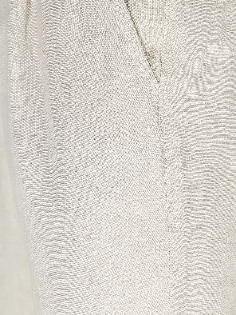 KNOWLEDGE COTTON APPAREL | Leinenshorts Loose Fit  | beige