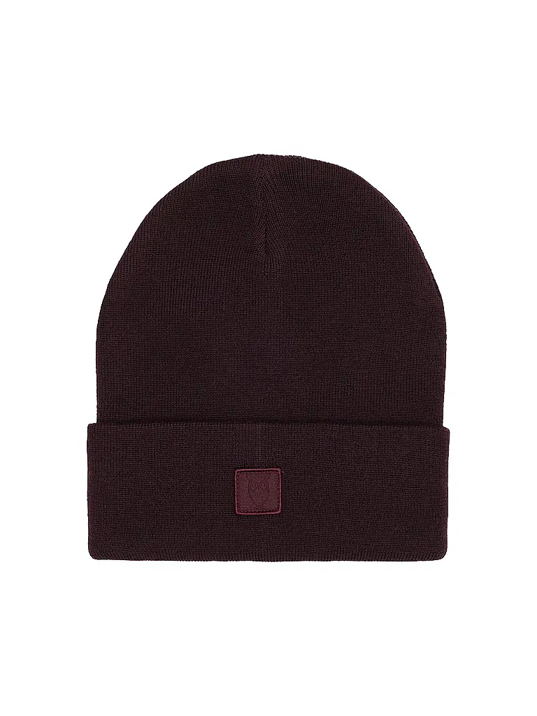 KNOWLEDGE COTTON APPAREL | Mütze - Haube  | dunkelrot