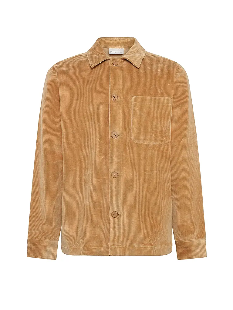 KNOWLEDGE COTTON APPAREL | Overshirt  | camel