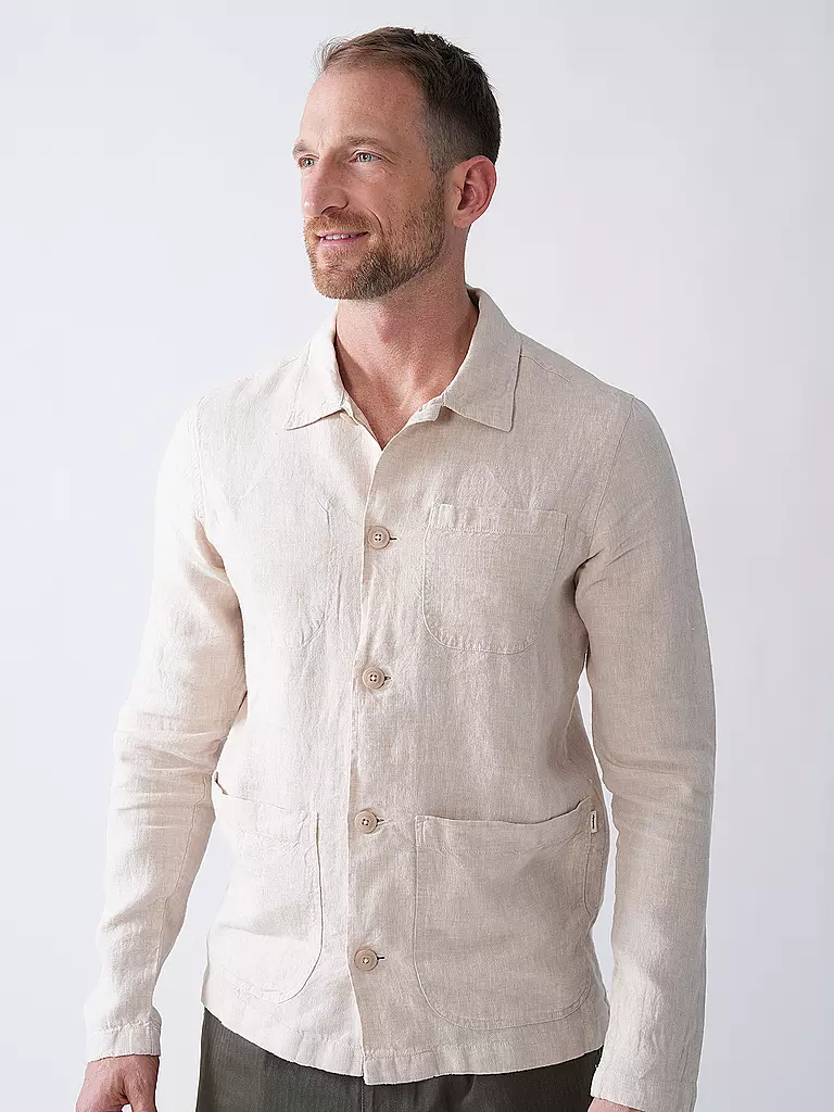 KNOWLEDGE COTTON APPAREL | Overshirt | beige