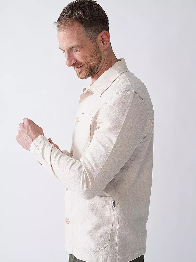 KNOWLEDGE COTTON APPAREL | Overshirt | beige
