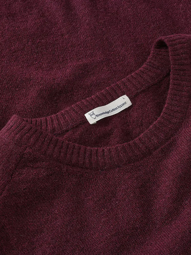 KNOWLEDGE COTTON APPAREL | Pullover  | dunkelrot
