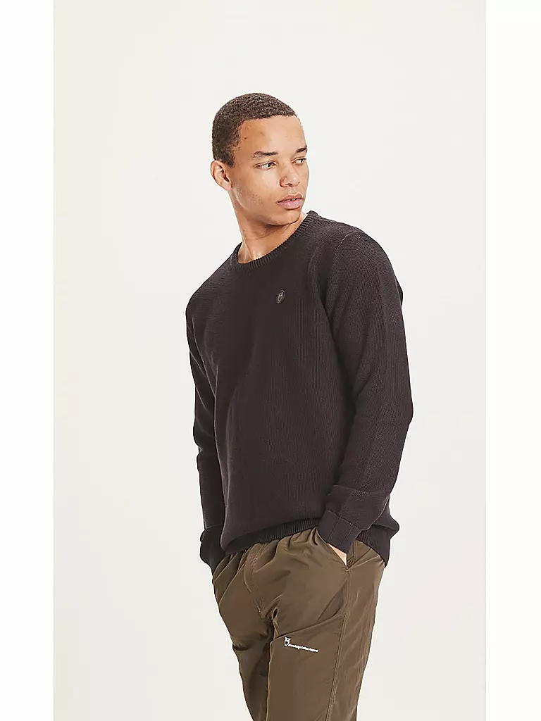 KNOWLEDGE COTTON APPAREL | Pullover Regular Fit | schwarz