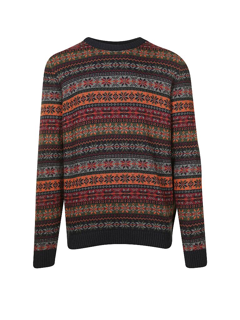 KNOWLEDGE COTTON APPAREL Rundhalspullover blau S