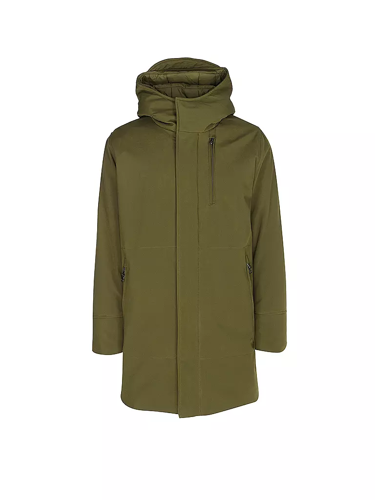 KNOWLEDGE COTTON APPAREL | Softshell Parka | olive