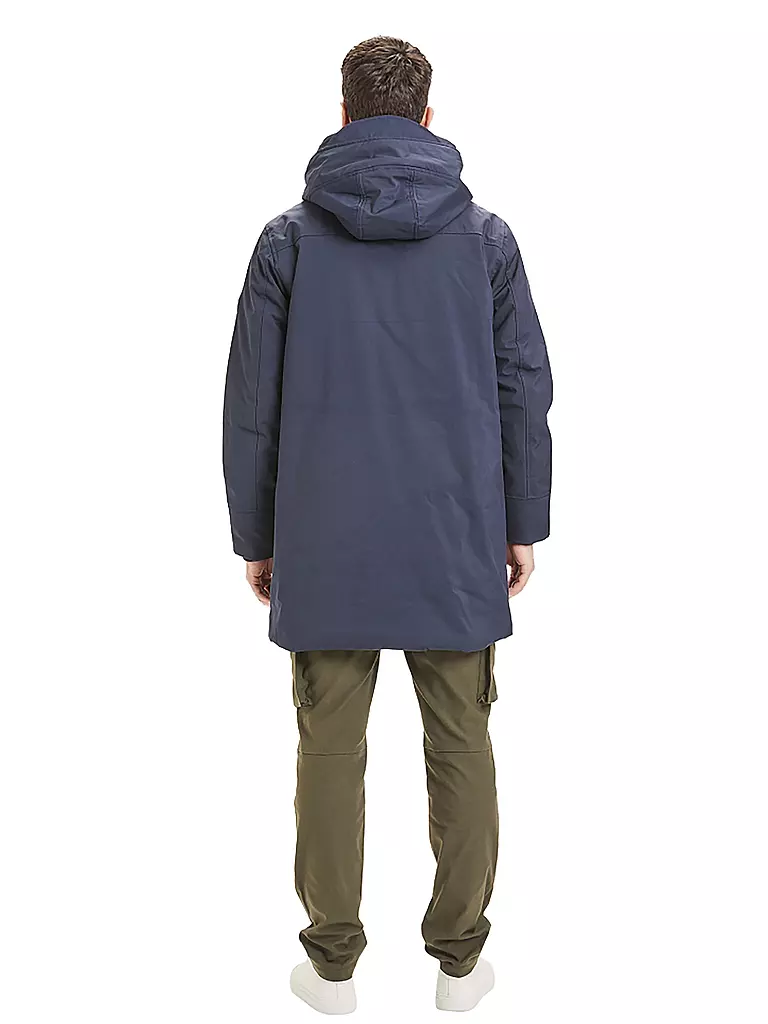 KNOWLEDGE COTTON APPAREL | Softshell Parka | blau