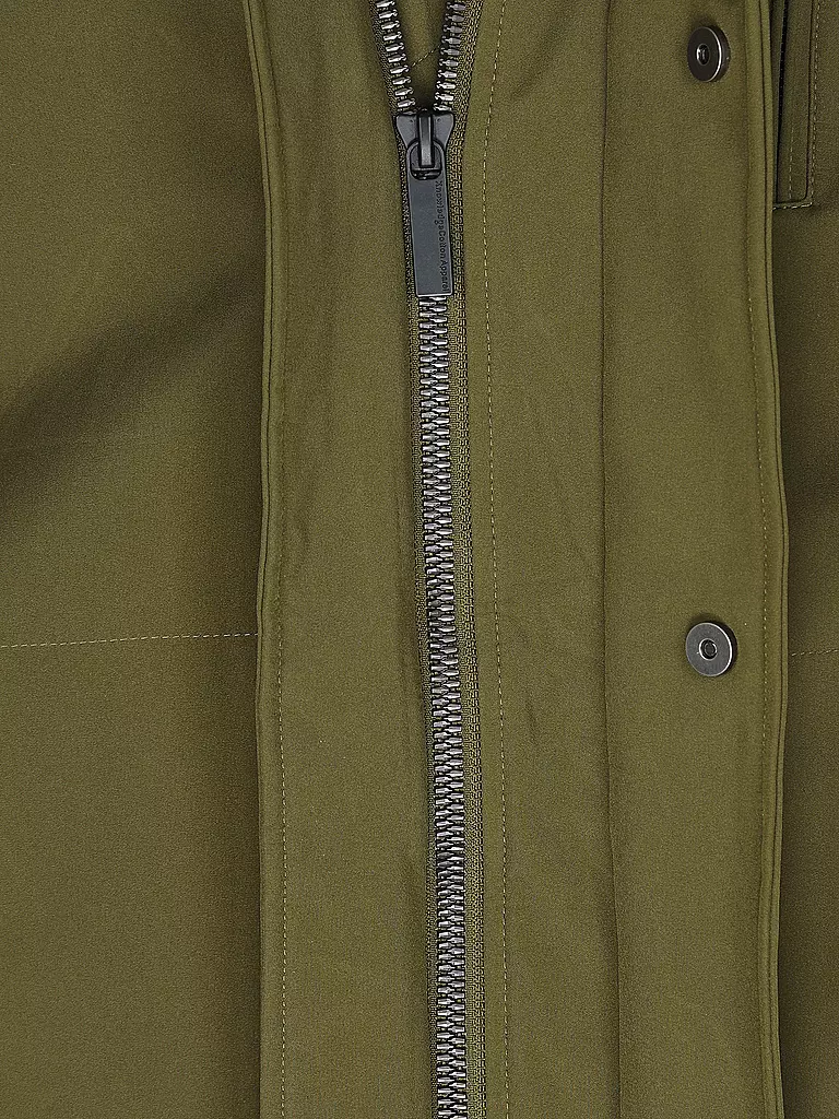 KNOWLEDGE COTTON APPAREL | Softshell Parka | olive